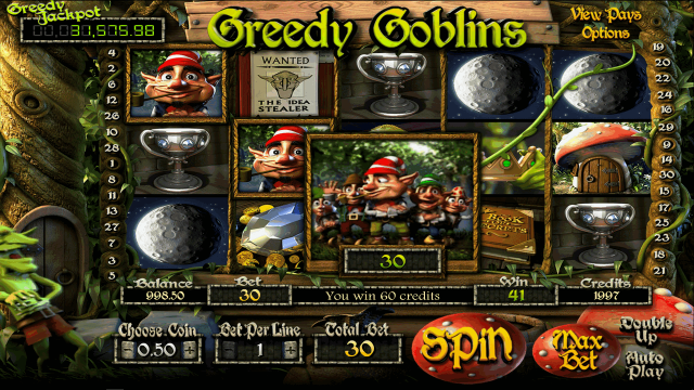 Бонусная игра Greedy Goblins 1