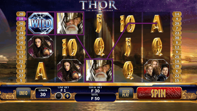 Бонусная игра Thor: The Mighty Avenger 10