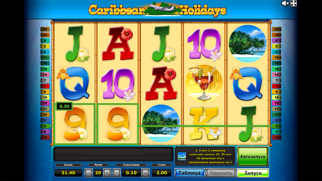 Бонусная игра Caribbean Holidays 8