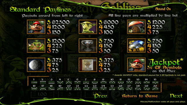 Игровой интерфейс Greedy Goblins 7