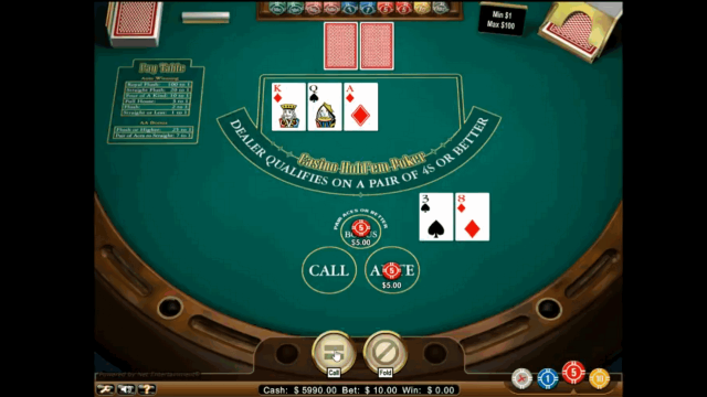 Бонусная игра Casino Hold'em Poker 2