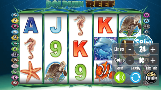 Характеристики слота Dolphin Reef 3